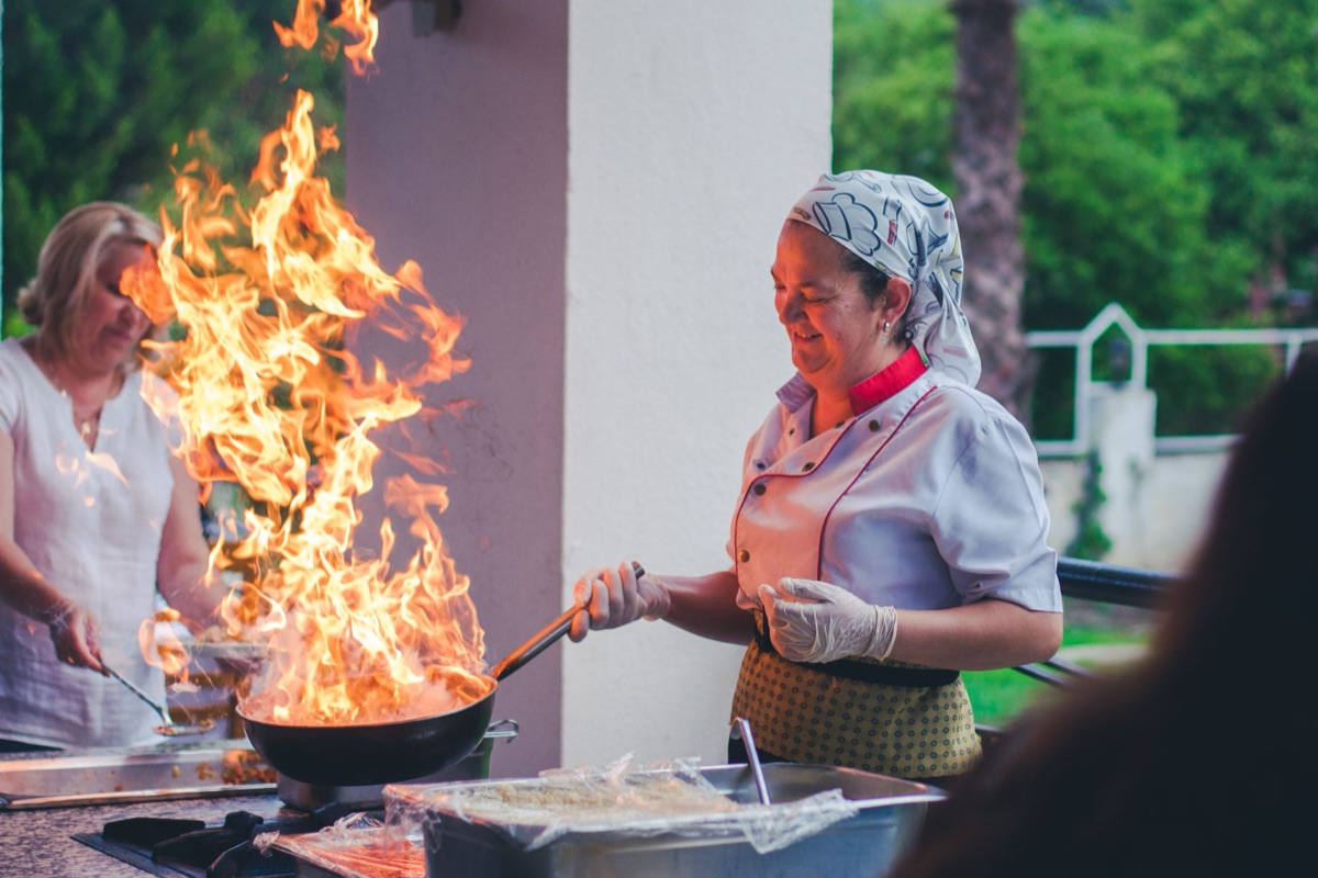 Koken op de zee