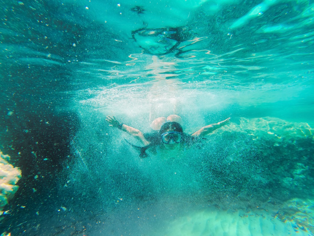 Snorkeling gear at Bahamas Blue Hole