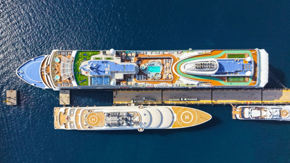 Cruise terminal in Nassau Bahamas