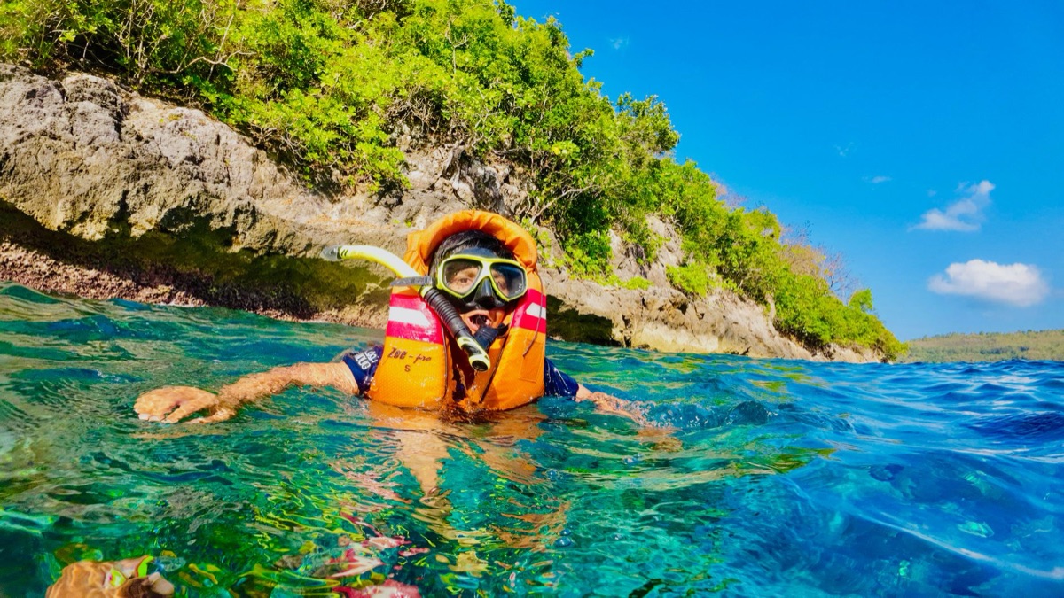 Snorkeling location in Nassau Bahamas