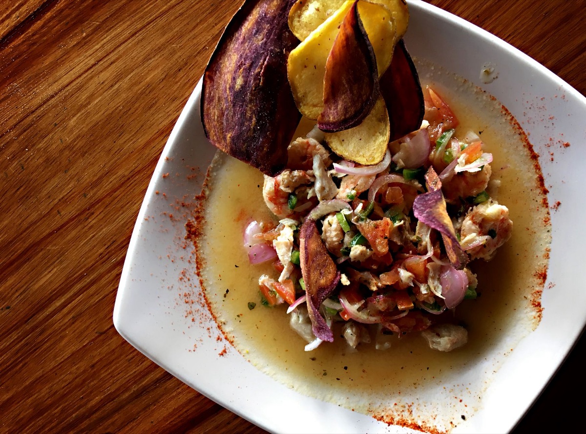conch and plantain dish