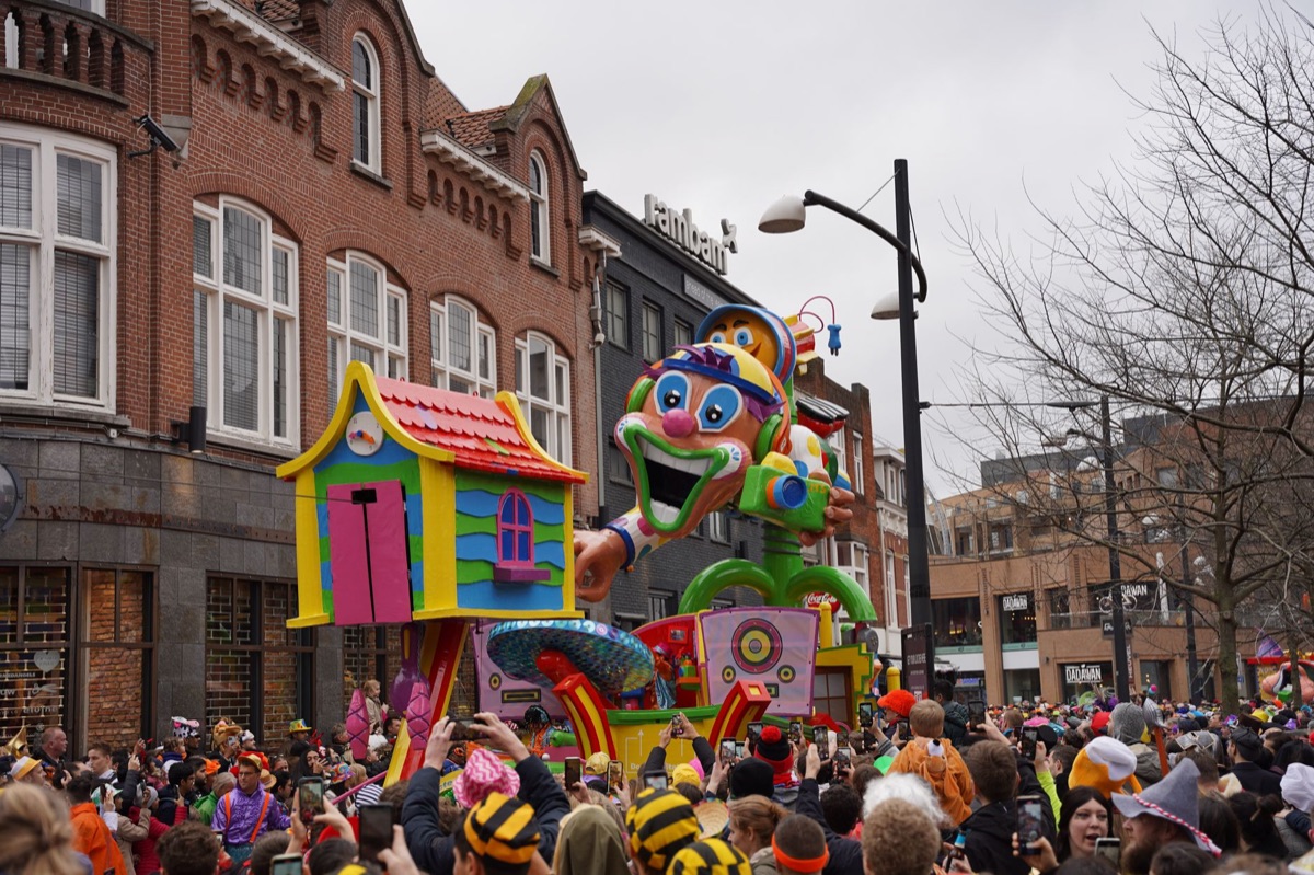 Junkanoo festival parade float in the Bahamas