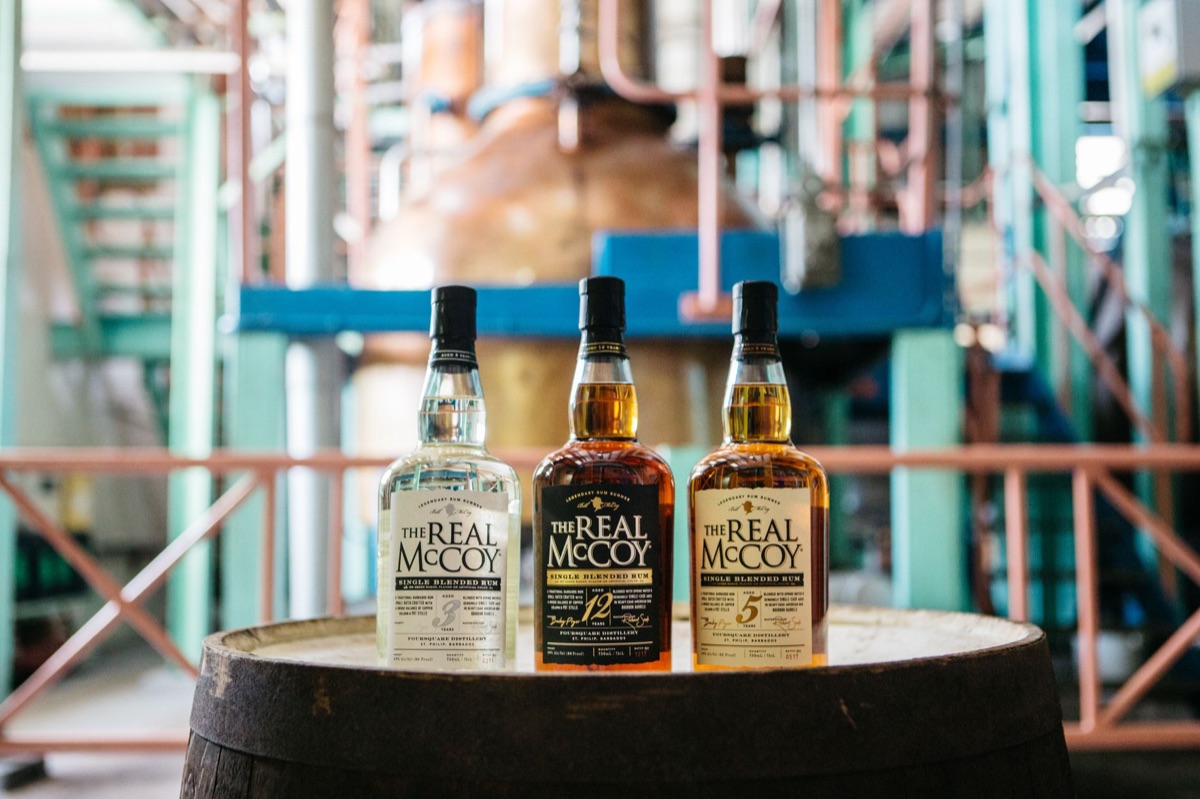 Rum bottle in Bahamas