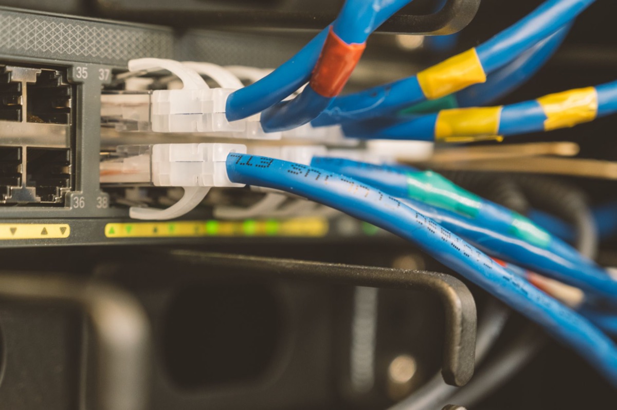 modulo de fibra óptica em ambiente doméstico